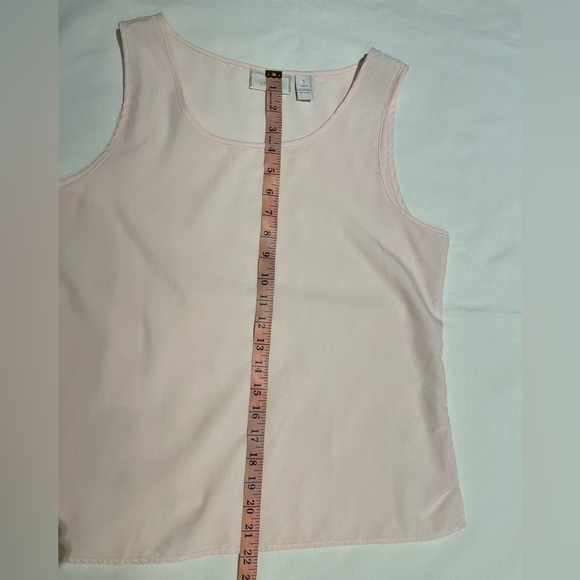 Chico’s Elegant Petal Pink Sleeveless Shell Top Size 1 - Picture 7 of 9